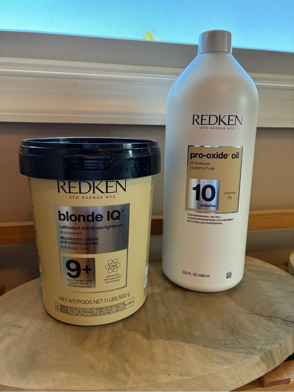 NEW Redken Blonde IQ Lightener 9+ 500g + Pro Oxide Oil Developer 10 Vol 33.8oz
